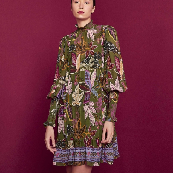 FARM Rio Dresses & Skirts - NWT Farm Rio Green Wild Jungle Mini Dress